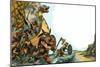 The Wonderful Story of Britain: The Coming of the Vikings-Peter Jackson-Mounted Giclee Print