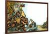 The Wonderful Story of Britain: The Coming of the Vikings-Peter Jackson-Framed Giclee Print