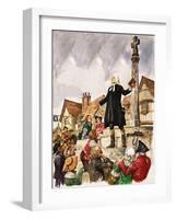 The Wonderful Story of Britain: The Good Work of John Wesley-Peter Jackson-Framed Giclee Print