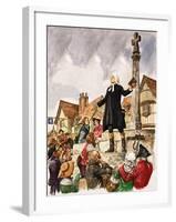 The Wonderful Story of Britain: The Good Work of John Wesley-Peter Jackson-Framed Giclee Print