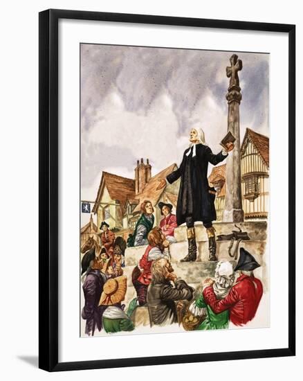 The Wonderful Story of Britain: The Good Work of John Wesley-Peter Jackson-Framed Giclee Print