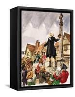 The Wonderful Story of Britain: The Good Work of John Wesley-Peter Jackson-Framed Stretched Canvas