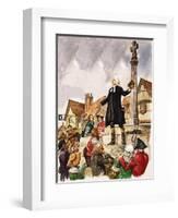 The Wonderful Story of Britain: The Good Work of John Wesley-Peter Jackson-Framed Giclee Print