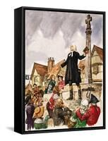 The Wonderful Story of Britain: The Good Work of John Wesley-Peter Jackson-Framed Stretched Canvas