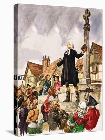 The Wonderful Story of Britain: The Good Work of John Wesley-Peter Jackson-Stretched Canvas