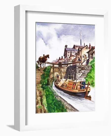 The Wonderful Story of Britain: Why Canals Are Made-null-Framed Giclee Print
