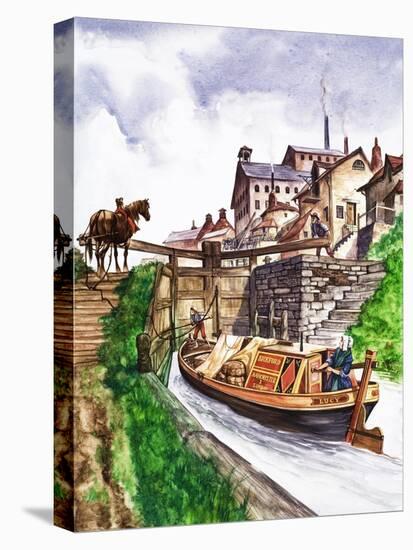 The Wonderful Story of Britain: Why Canals Are Made-null-Stretched Canvas