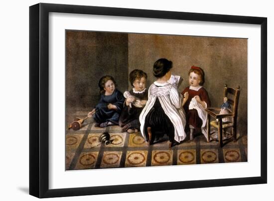 The Wonderful Story-Currier & Ives-Framed Giclee Print