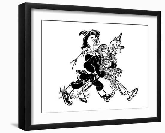 The Wonderful Wizard of Oz-William W^ Denslow-Framed Art Print