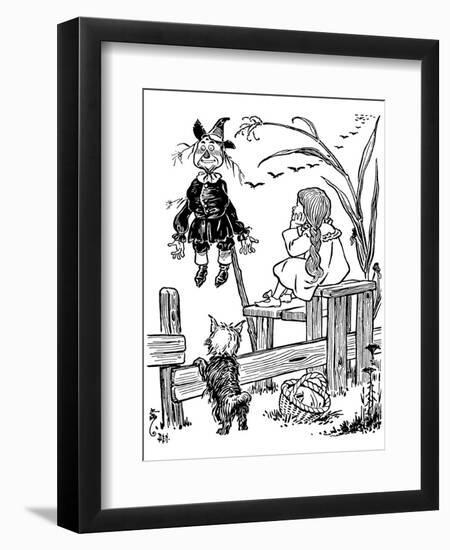 The Wonderful Wizard of Oz-William W^ Denslow-Framed Art Print