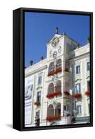 The Wonderfully Ornate Town Hall (Rathaus), Gmunden, Salzkammergut, Upper Austria, Austria, Europe-Doug Pearson-Framed Stretched Canvas