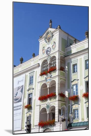 The Wonderfully Ornate Town Hall (Rathaus), Gmunden, Salzkammergut, Upper Austria, Austria, Europe-Doug Pearson-Mounted Photographic Print