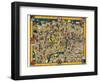 The Wonderground Map Of London Town-Macdonald Gill-Framed Art Print