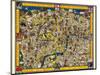 The Wonderground Map Of London Town-Macdonald Gill-Mounted Art Print