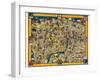 The Wonderground Map Of London Town-Macdonald Gill-Framed Art Print