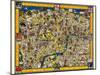 The Wonderground Map Of London Town-Macdonald Gill-Mounted Art Print