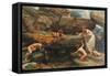 The Wonders of the Deep: an Idyll-Sir Edward John Poynter-Framed Stretched Canvas