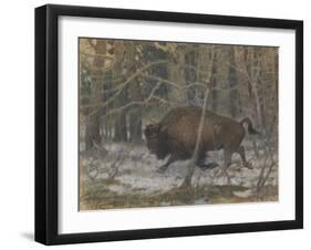 The Wood Bison-Evgeny Alexandrovich Tichmenev-Framed Giclee Print