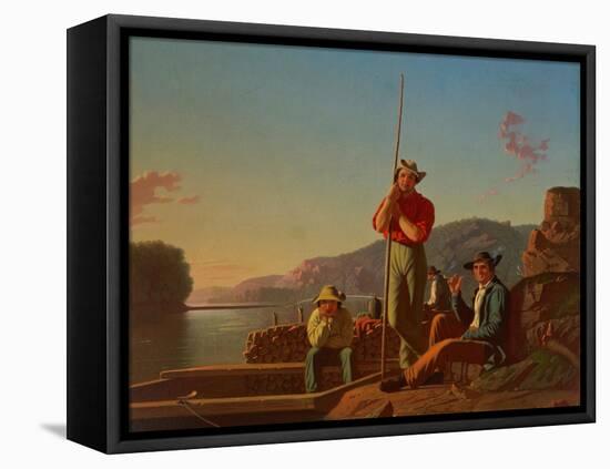 The Wood-Boat, 1850-George Caleb Bingham-Framed Stretched Canvas