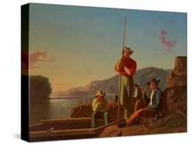 The Wood-Boat, 1850-George Caleb Bingham-Stretched Canvas
