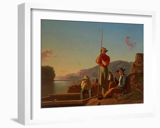 The Wood-Boat, 1850-George Caleb Bingham-Framed Giclee Print