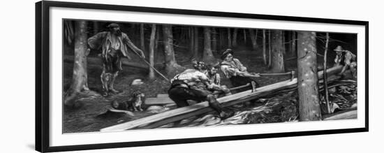 The Wood Cutters, C1880-1882-Hubert von Herkomer-Framed Premium Giclee Print