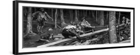 The Wood Cutters, C1880-1882-Hubert von Herkomer-Framed Premium Giclee Print