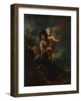 The wood gatherers, 1787-Thomas Gainsborough-Framed Giclee Print