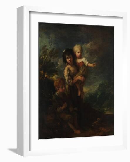 The wood gatherers, 1787-Thomas Gainsborough-Framed Giclee Print