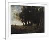 The Wood Gatherers, 1875-Jean-Baptiste-Camille Corot-Framed Giclee Print