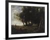 The Wood Gatherers, 1875-Jean-Baptiste-Camille Corot-Framed Giclee Print