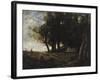 The Wood Gatherers, 1875-Jean-Baptiste-Camille Corot-Framed Giclee Print