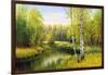 The Wood River In Autumn Day-balaikin2009-Framed Art Print