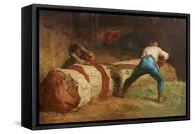 The Wood Sawyers, 1848-Jean-François Millet-Framed Stretched Canvas