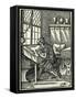 The Woodblock Cutter, 1568-Jost Amman-Framed Stretched Canvas