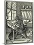 The Woodblock Cutter, 1568-Jost Amman-Mounted Giclee Print