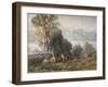 'The Woodcutter', 1858-David Cox the elder-Framed Giclee Print