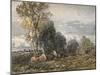 'The Woodcutter', 1858-David Cox the elder-Mounted Giclee Print