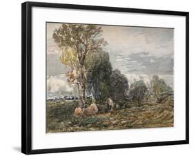 'The Woodcutter', 1858-David Cox the elder-Framed Giclee Print