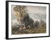 'The Woodcutter', 1858-David Cox the elder-Framed Giclee Print