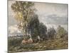 'The Woodcutter', 1858-David Cox the elder-Mounted Giclee Print