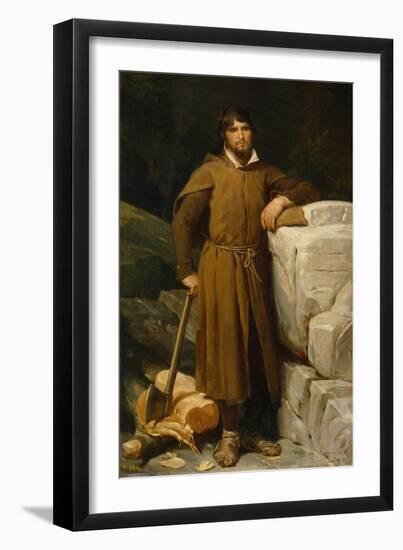 The Woodcutter, 1866-Valeriano Dominguez Becquer-Framed Giclee Print