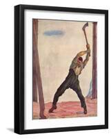 'The Woodcutter', 1910-Ferdinand Hodler-Framed Giclee Print