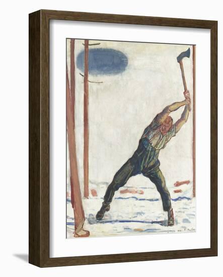 The Woodcutter-Ferdinand Hodler-Framed Giclee Print