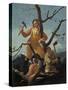 The Woodcutters, 1777-1780-Francisco de Goya y Lucientes-Stretched Canvas