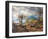 The Woodcutters, 1876 (Oil on Canvas)-John Linnell-Framed Giclee Print