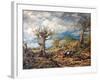 The Woodcutters, 1876 (Oil on Canvas)-John Linnell-Framed Giclee Print