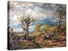 The Woodcutters, 1876 (Oil on Canvas)-John Linnell-Stretched Canvas