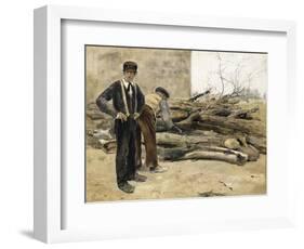 The Woodcutters-Jean Francois Raffaelli-Framed Giclee Print