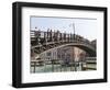 The Wooden Accademia Bridge Over the Grand Canal, Venice, UNESCO World Heritage Site, Veneto, Italy-Amanda Hall-Framed Photographic Print